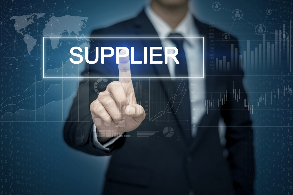 An individual motions the "number one" to indicate their preferred supplier.