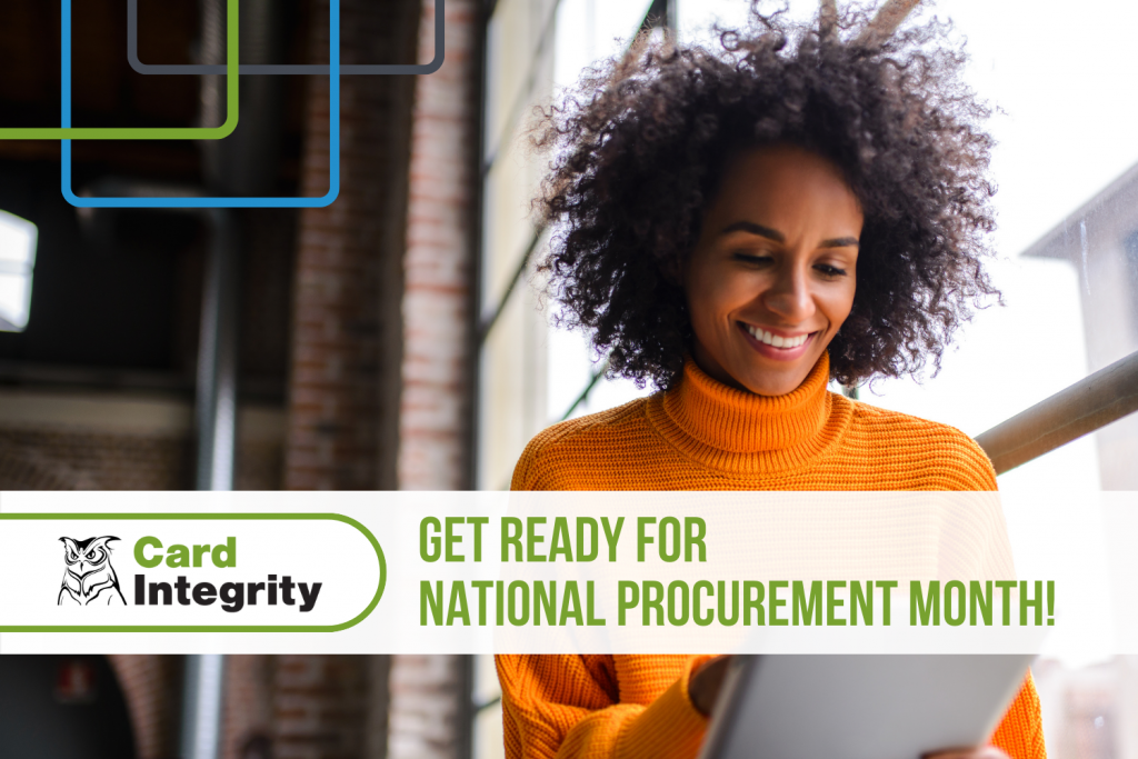 Preparing for National Procurement Month in March.