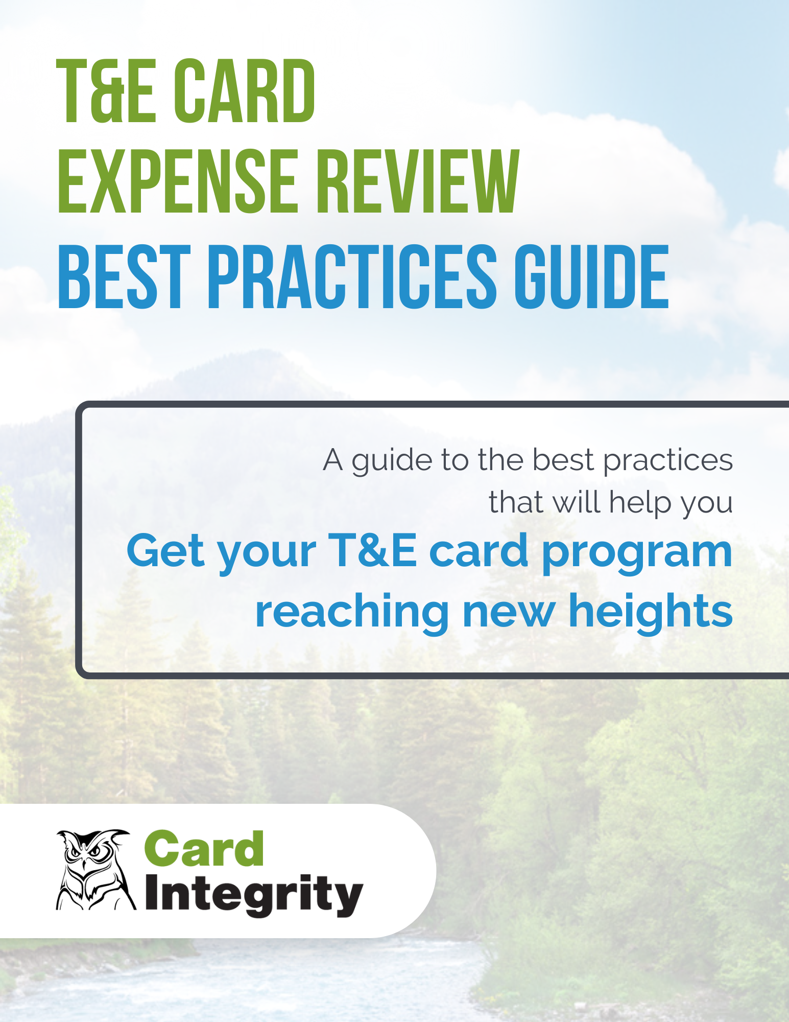 "T&E Card Expense Review" eGuide front cover