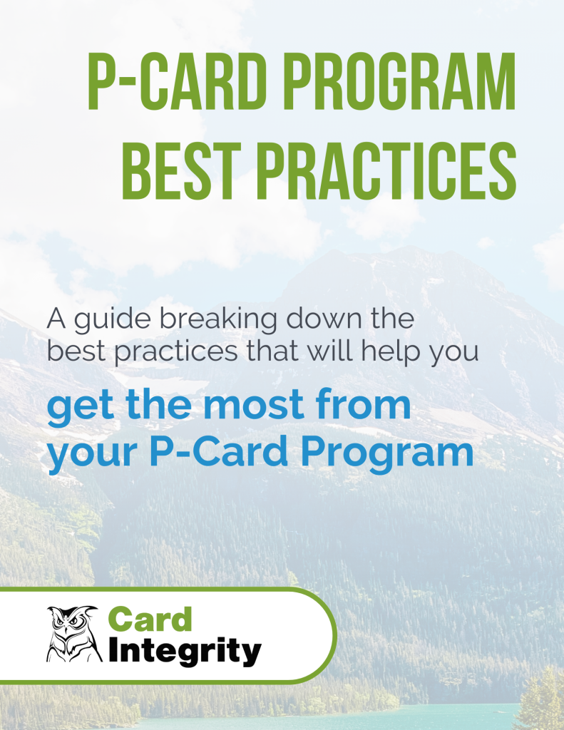Cover for "P-Card Program Best Practices", an eGuide by Card Integrity