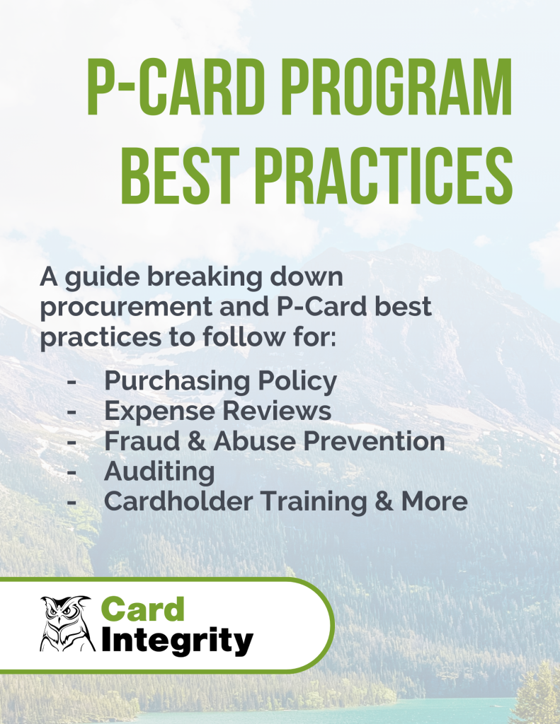 P-Card Program Best Practices eGuide